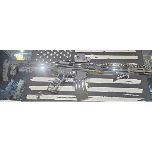 Upgraded AR-15 with Chrome Furniture