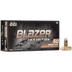 CCI BLAZER BRASS 9MM AMMO 115 GRAIN FULL METAL JACKET - 5200 1000 RND CASE
