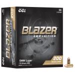 CCI BLAZER 9MM AMMO 115 GRAIN FULL METAL JACKET VALUE PACK - 51992BB 1000 RND CASE