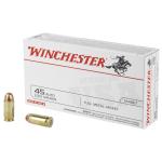 WINCHESTER USA 45 ACP AUTO AMMO 230 GRAIN FULL METAL JACKET - Q4170 500 RND CASE
