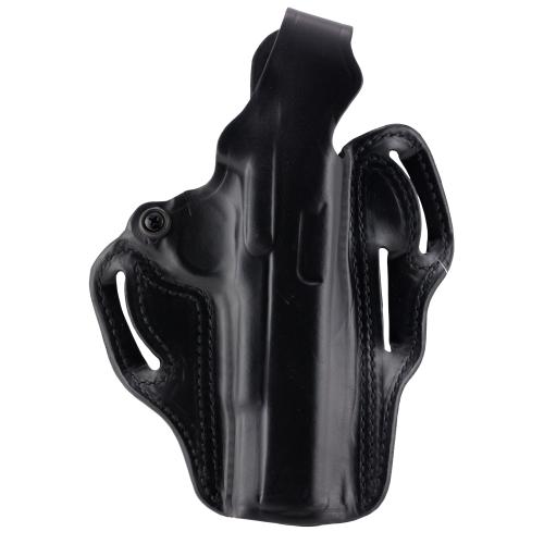 Thumb Break Scabbard OWB Black Leather