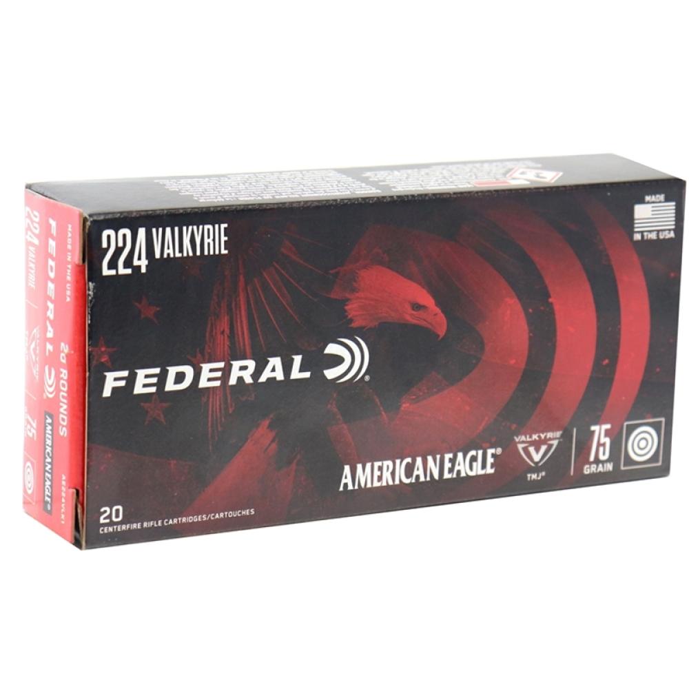 Federal American Eagle 224valkyrie 75gr TMJ