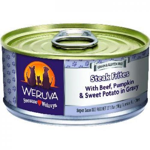 WERUVA DOG STEAK FRITES 5.5 OZ CAN