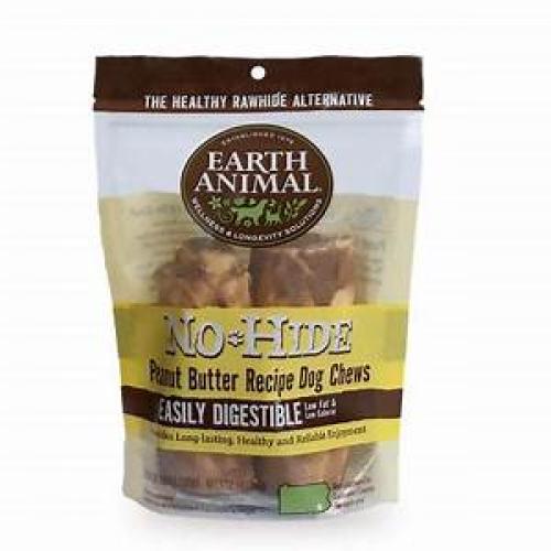 EARTH ANIMAL NO HIDE PEANUT BUTTER MEDIUM  7" 2/PACK