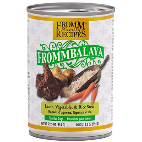 CASE FROMM DOG FROMMBALAYA LAMB STEW 12.5oz CAN CASE OF 12 CANS