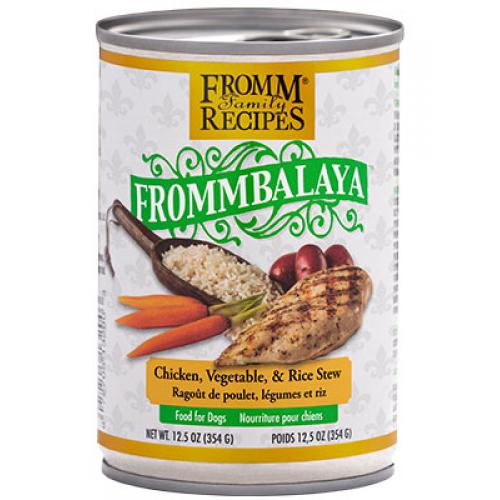 CASE FROMM DOG FROMMBALAYA CHICKEN STEW 12.5oz CAN CASE OF 12 CANS