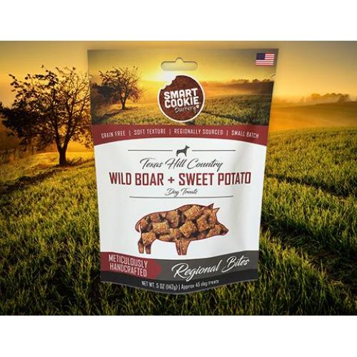 Smart Cookie  Texas Hill Country Wild Boar + Sweet Potato Dog Treats 5oz Bag