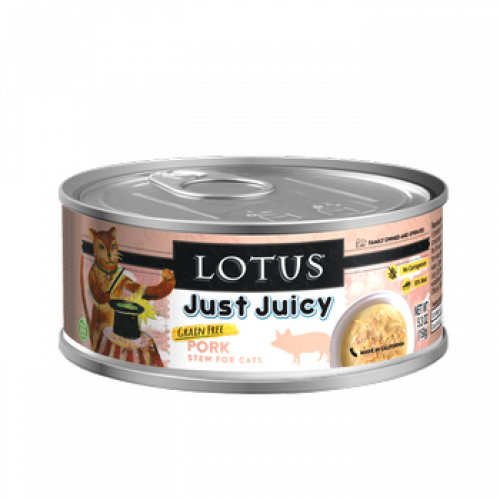 Lotus Cat GF Just Juicy Pork Stew 2.5 oz Can