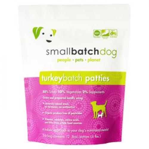 Small Batch Dog Raw Patties Turkey 6LB