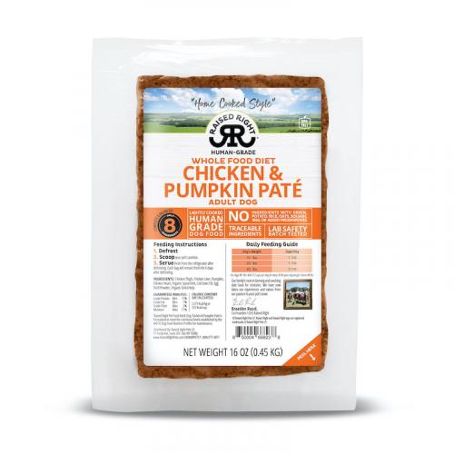 RAISED RIGHT CHICKEN PUMPKIN PATE 16oz