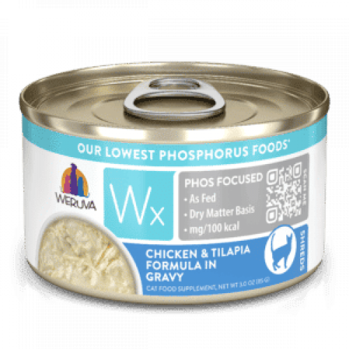 Weruva Cat Wx Phos Chkn Tilapia  Puree 3 oz