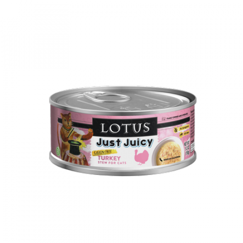 Lotus Cat GF Just Juicy Turkey Stew 2.5 oz Can