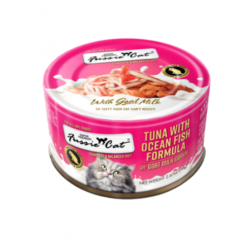 FUSSIE CAT TUNA/OCEAN FISH W/ GOAT MILK GRAVY 2.82 OZ
