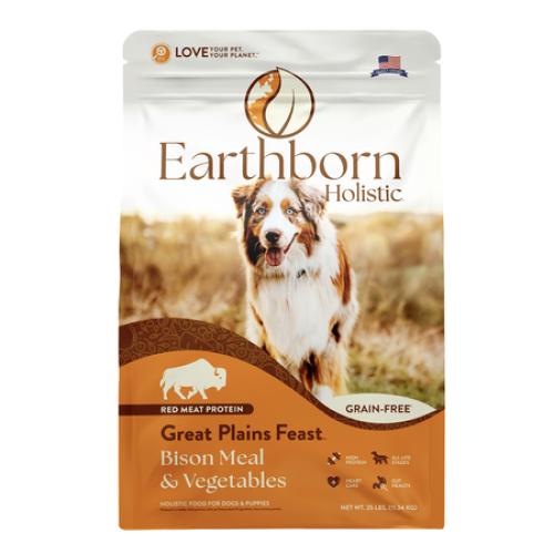 EARTHBORN GREAT PLAINS GRAIN FREE DOG FOOD 25lb