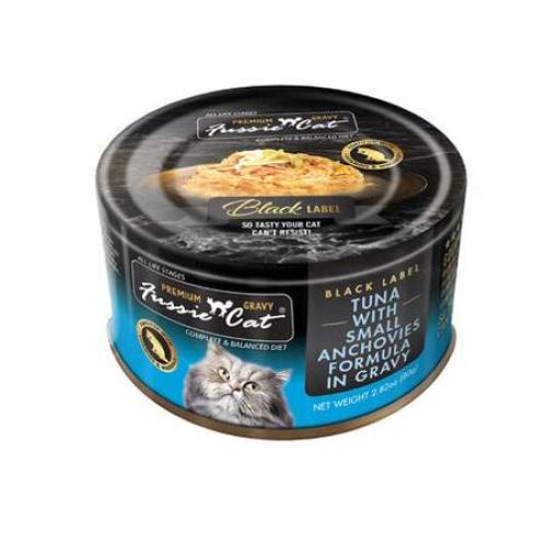 FUSSIE CAT TUNA/ANCHOVY IN GRAVY 2.82 OZ