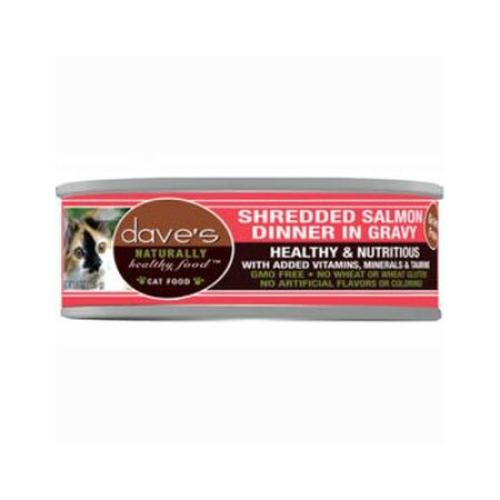 DAVES CAT SHRD SALMON GRAVY 5.5OZ