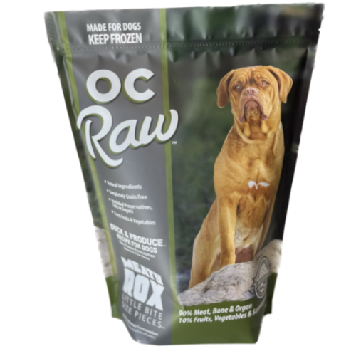 OC Raw Dog Duck & Produce Meaty Rox 7#