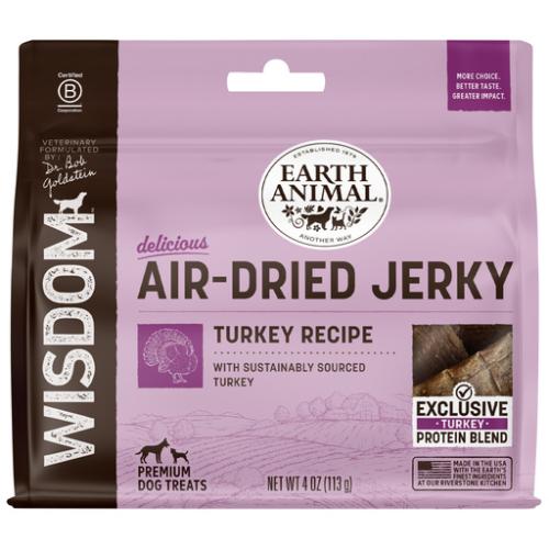 EARTH ANIMAL TURKEY JERKY TREAT 4oz