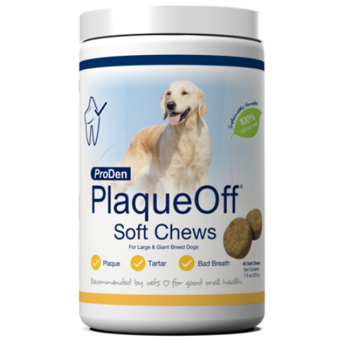 Swedencare  Plaqueoff Dog Dental Soft Chews Lg Breed 45ct