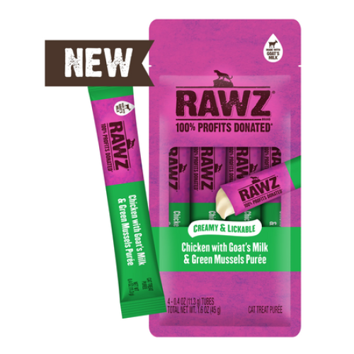 Rawz Cat Lickables Chicken .4 oz 4/Pack