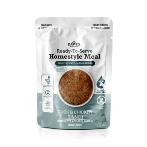 Daves Dog Homestyle GF Duck & Chicken Pouch 9 oz