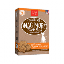 WAG MORE BARK LESS GRAIN FREE PB & APPLE 2.5lb BAG