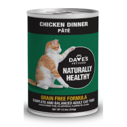 DAVES CAT CHICKEN DINNER PATE 12.5OZ