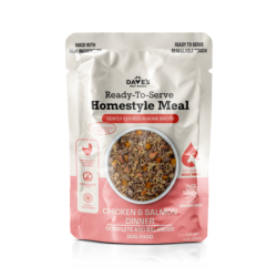 Daves Dog Homestyle Chicken Salmon & Brn Rice Pouch 9 oz