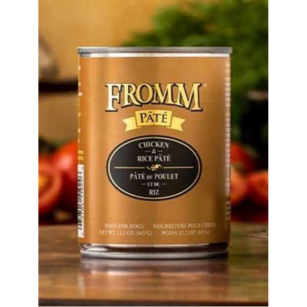 FROMM Chicken & Rice Pâté Dog Food 12.2OZ