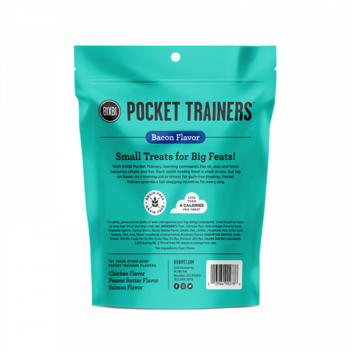 Bixbi Pocket Trainers Bacon 6oz