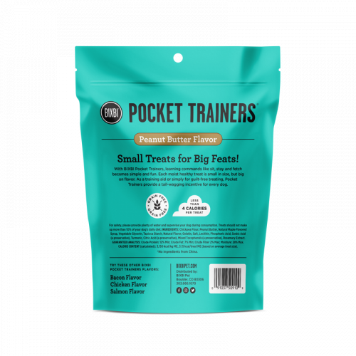 Bixbi Pocket Trainers Peanut Butter 6oz