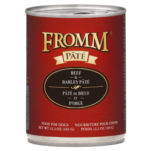 Fromm Dog Can Grain-Inclusive Beef Barley Pate 12oz