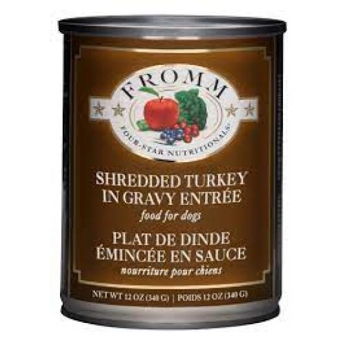 Fromm Dog Can Shredded Grain-Free Turkey 12oz