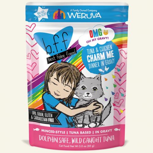 BFF Pouch OMG Minced Tuna Chicken 3oz - Charm Me
