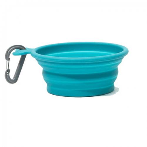 MessyMutts Collapsible Bowl Blue