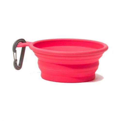 MessyMutts Collapsible Bowl Red