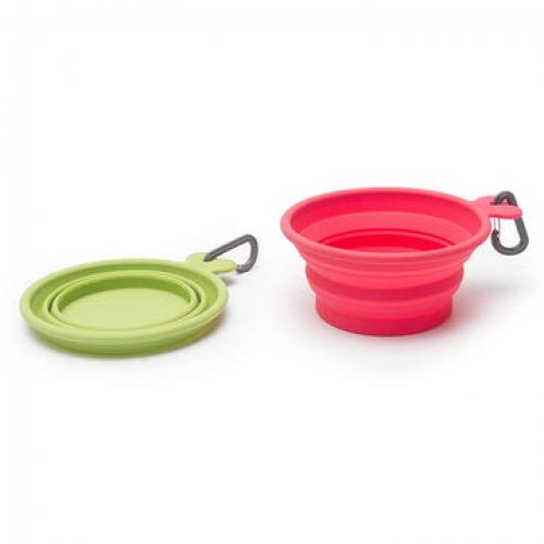 MessyMutts Collapsible Bowl Red