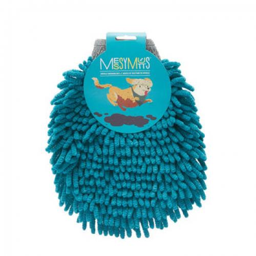 MessyMutts Grooming Mitt Blue