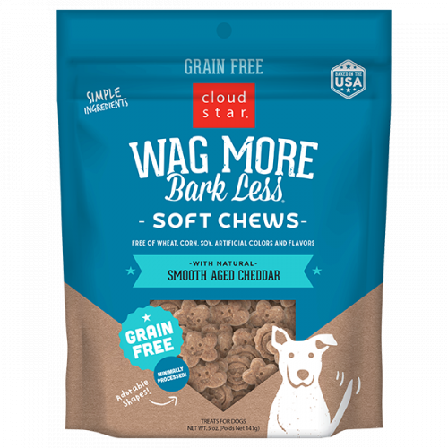 Wag More Grain-Free Soft Cheddar Treats 5oz