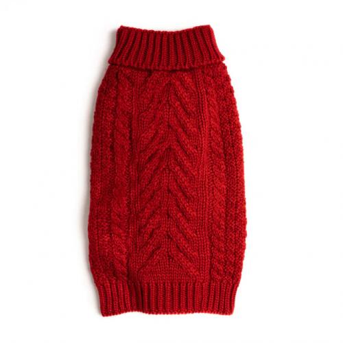 FabDog Chunky Turtleneck Red