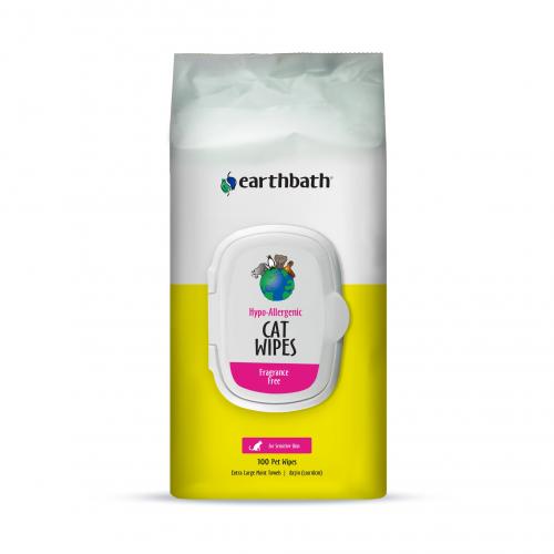 Earthbath Cat Grooming Wipes Fragrance-Free 100ct
