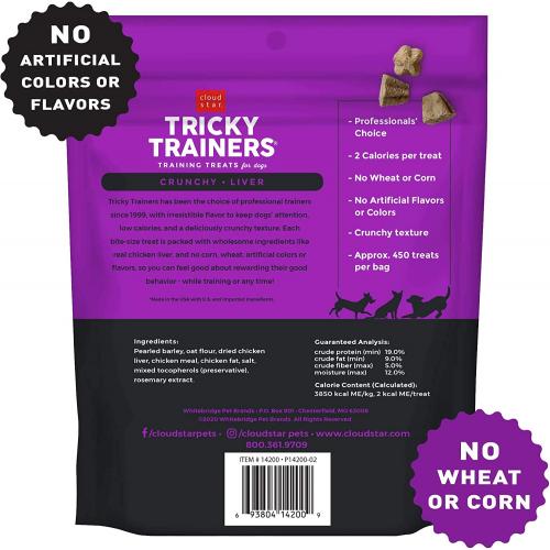 Cloudstar Tricky Trainer Crunchy Chicken Liver 8oz