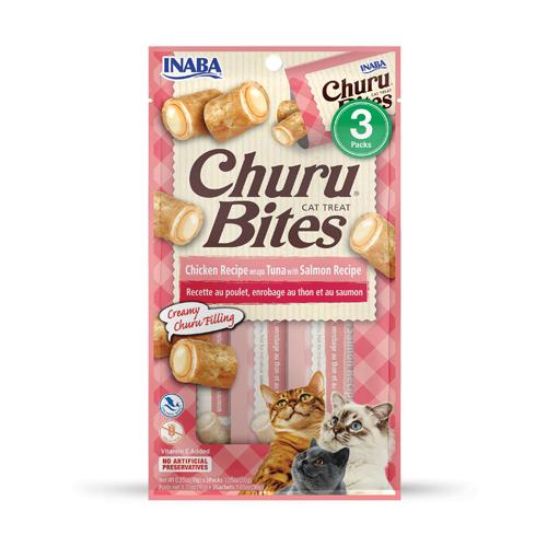 Inaba Churu Bites Chicken, Tuna, and Salmon 3pack