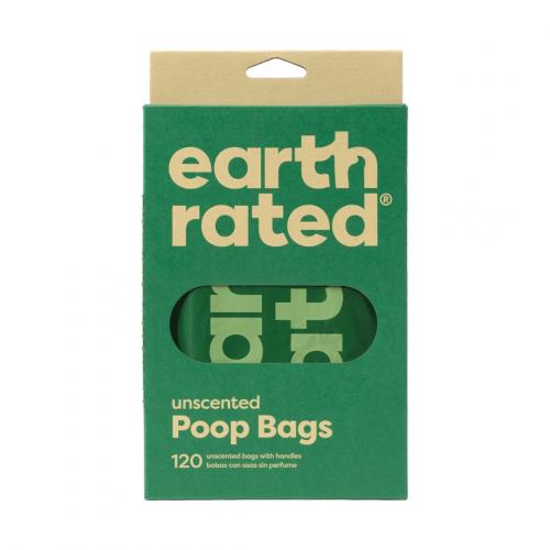 Earth Rated Unscented Poop Bags with Handles 120ct