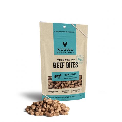 Vital Essentials Freeze-Dried Beef Bites 2.5oz