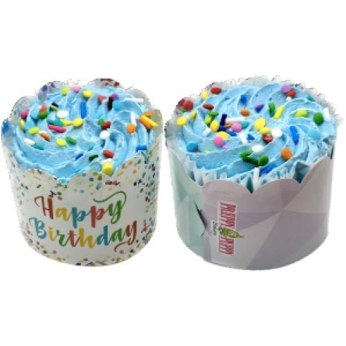 Preppy Puppy Cupcake Blue