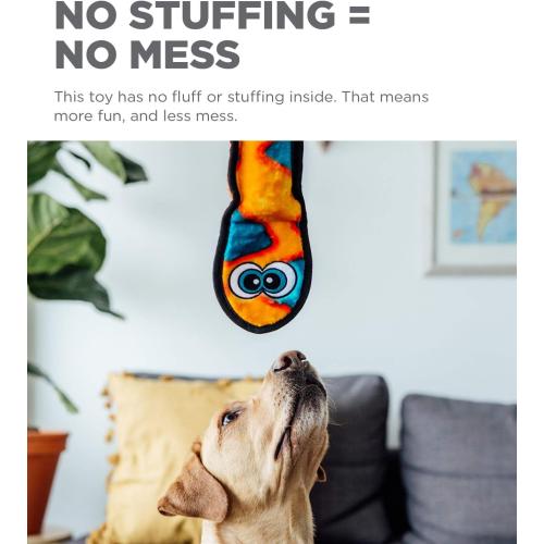 Outward Hound Durablez 6-Squeak Snake Orange