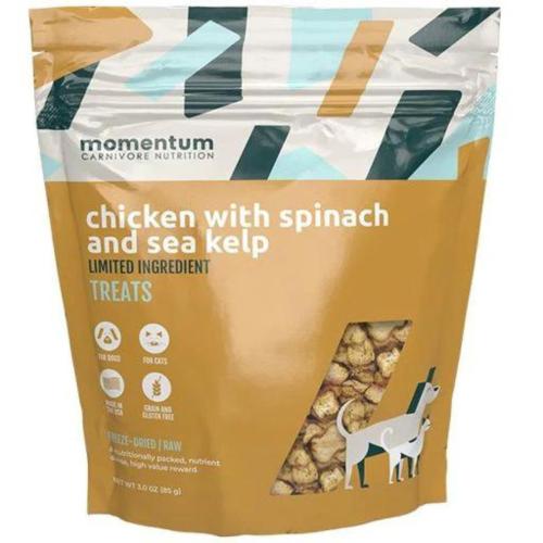 Momentum Freeze-Dried Chicken, Spinach, and Sea Kelp 3oz