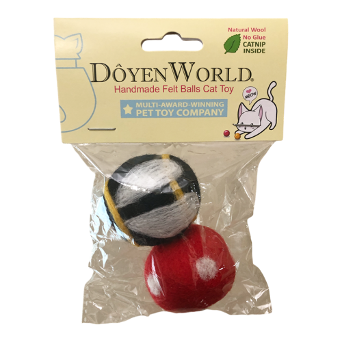 DoyenWorld Felt Balls Bee 2pack