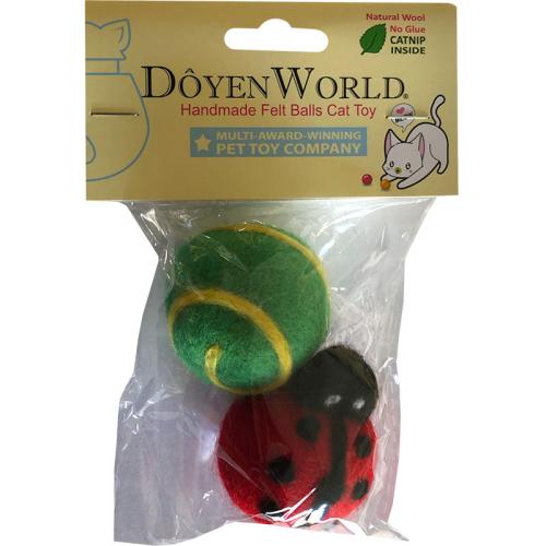 DoyenWorld Felt Balls Ladybug 2pack